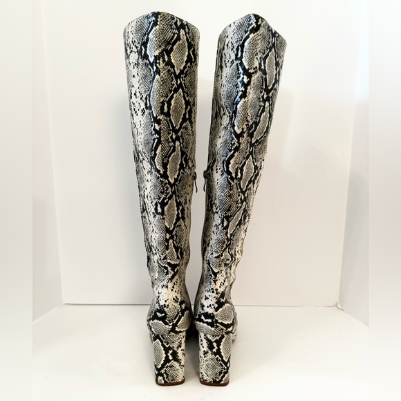 Pretty Little Thing Faux Snake Knee High Boots - Picture 6 of 11